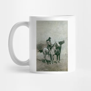 The Fire-Eater Slung His Victim Across His Pony by Frederic Remington Mug